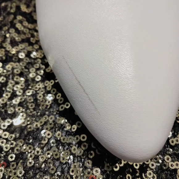 White w/Black Trim Ankle Boots - Picture 5 of 6